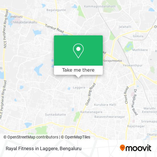 Rayal Fitness in Laggere map