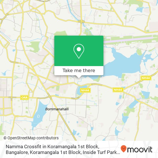 Namma Crossfit in Koramangala 1st Block, Bangalore, Koramangala 1st Block, Inside Turf Park, 236, 3 map
