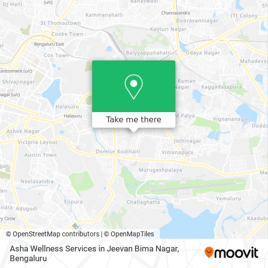 Asha Wellness Services in Jeevan Bima Nagar map