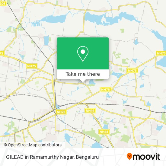 GILEAD in Ramamurthy Nagar map
