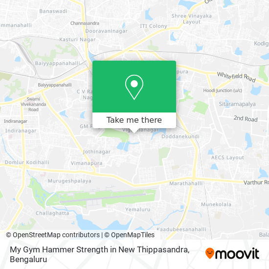 My Gym Hammer Strength in New Thippasandra map