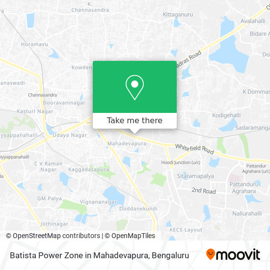 Batista Power Zone in Mahadevapura map