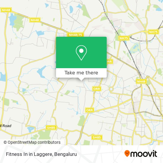 Fitness In in Laggere map