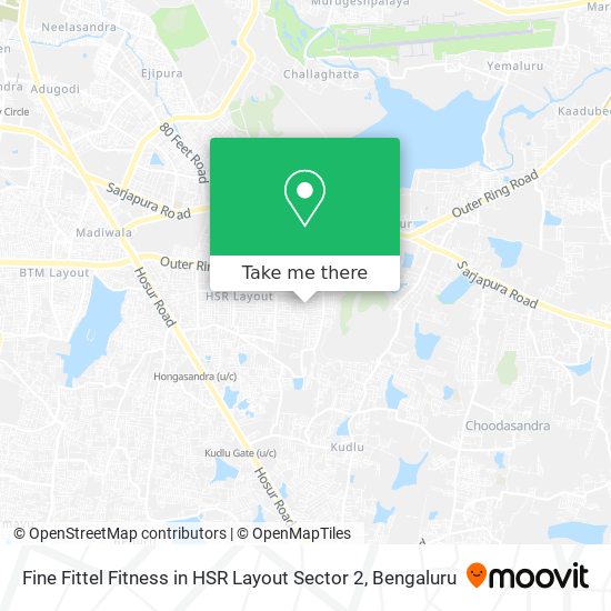 Fine Fittel Fitness in HSR Layout Sector 2 map