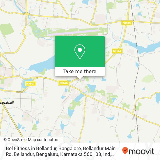 Bel Fitness in Bellandur, Bangalore, Bellandur Main Rd, Bellandur, Bengaluru, Karnataka 560103, Ind map