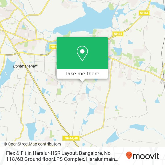 Flex & Fit in Haralur-HSR Layout, Bangalore, No 118 / 6B,Ground floor,LPS Complex, Haralur main road, map