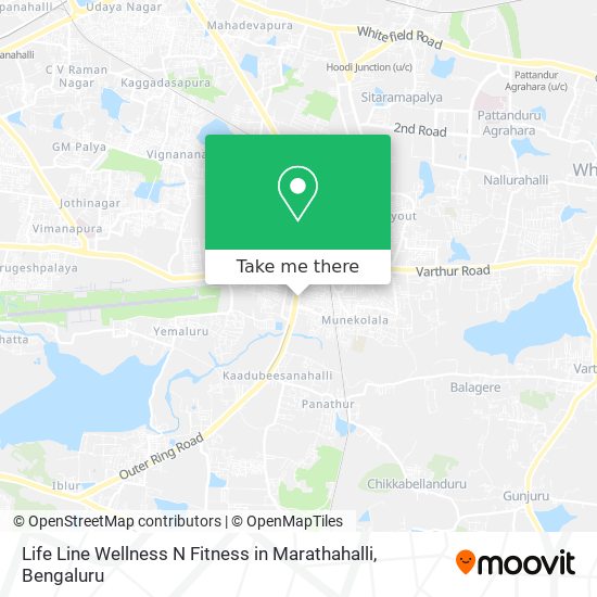 Life Line Wellness N Fitness in Marathahalli map