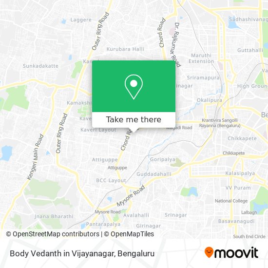 Body Vedanth in Vijayanagar map