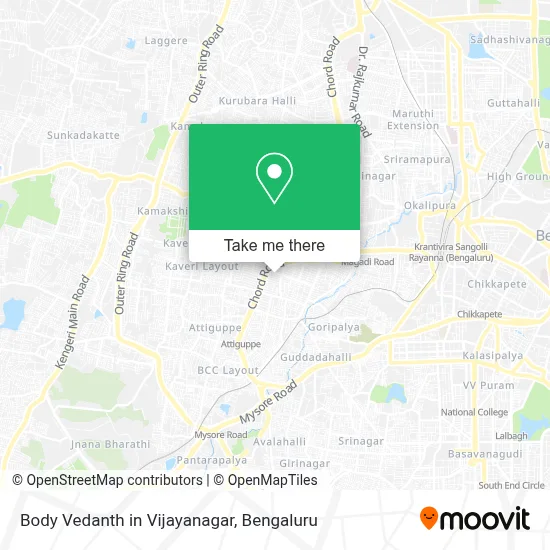 Body Vedanth in Vijayanagar map