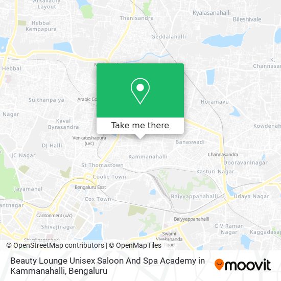 Beauty Lounge Unisex Saloon And Spa Academy in Kammanahalli map