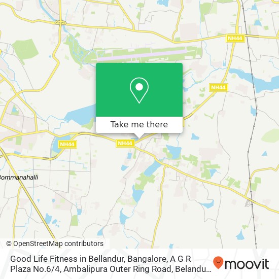 Good Life Fitness in Bellandur, Bangalore, A G R Plaza No.6 / 4, Ambalipura Outer Ring Road, Belandur map