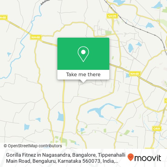 Gorilla Fitnez in Nagasandra, Bangalore, Tippenahalli Main Road, Bengaluru, Karnataka 560073, India map