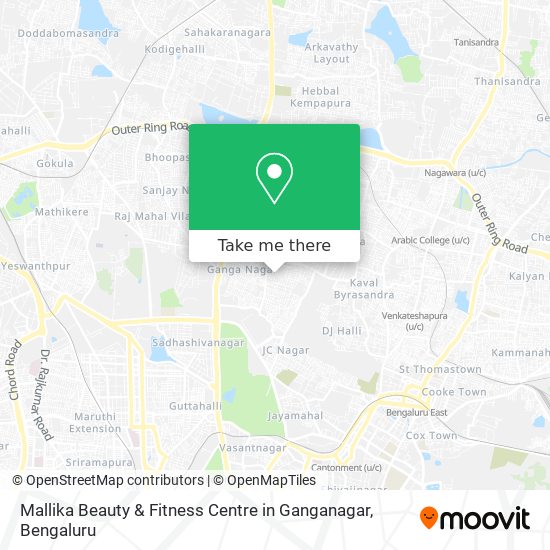 Mallika Beauty & Fitness Centre in Ganganagar map