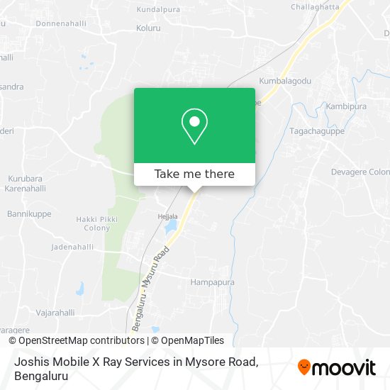 Joshis Mobile X Ray Services in Mysore Road map
