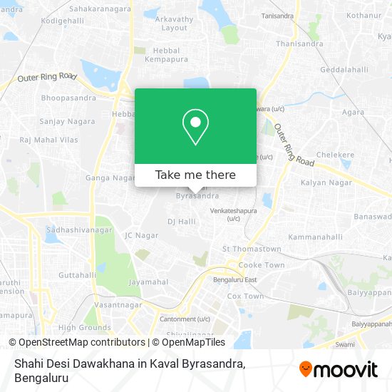 Shahi Desi Dawakhana in Kaval Byrasandra map