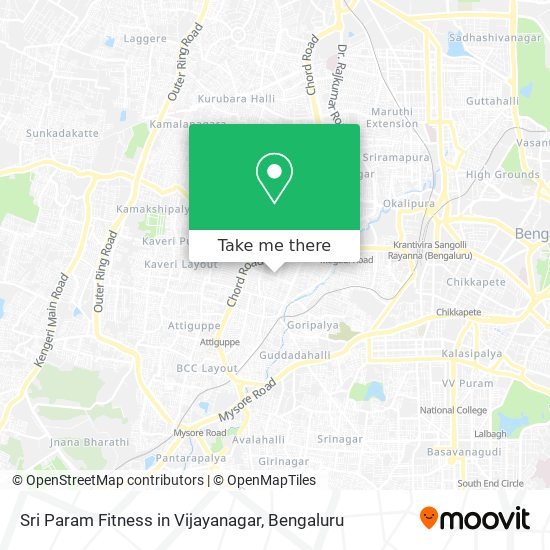 Sri Param Fitness in Vijayanagar map