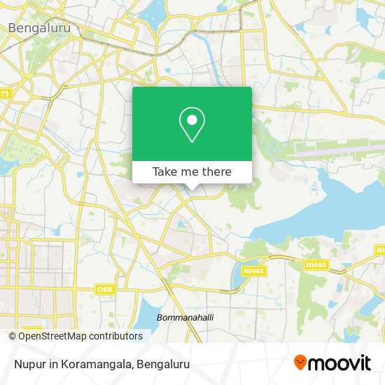 Nupur in Koramangala map