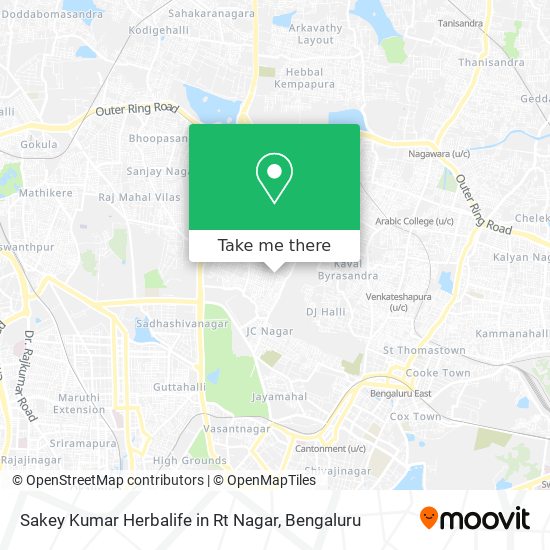 Sakey Kumar Herbalife in Rt Nagar map