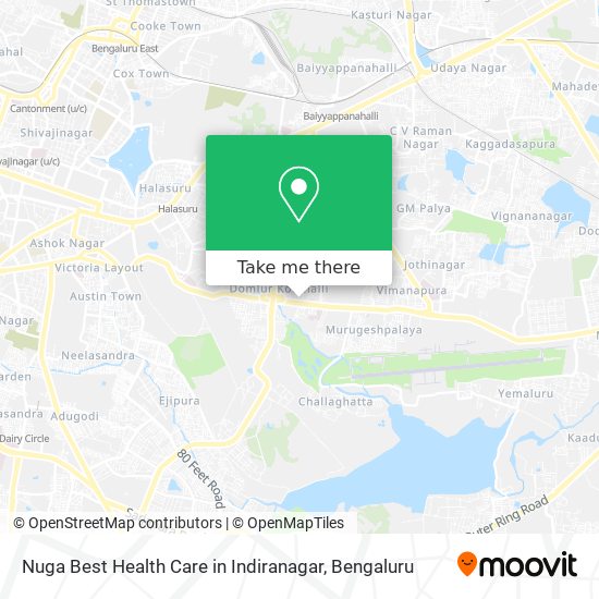 Nuga Best Health Care in Indiranagar map