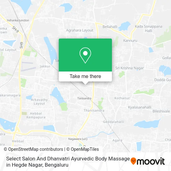 Select Salon And Dhanvatri Ayurvedic Body Massage in Hegde Nagar map
