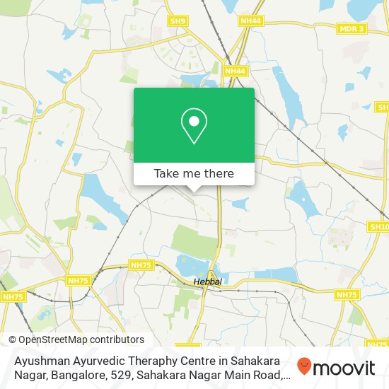 Ayushman Ayurvedic Theraphy Centre in Sahakara Nagar, Bangalore, 529, Sahakara Nagar Main Road, Sah map