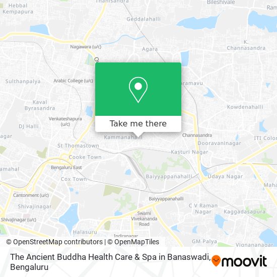 The Ancient Buddha Health Care & Spa in Banaswadi map
