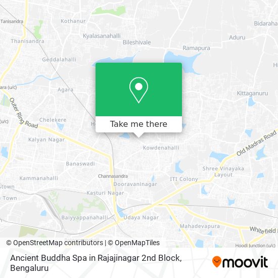 Ancient Buddha Spa in Rajajinagar 2nd Block map