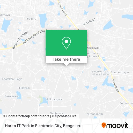 Harita IT Park in Electronic City map