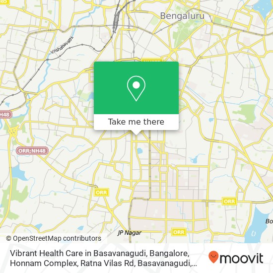 Vibrant Health Care in Basavanagudi, Bangalore, Honnam Complex, Ratna Vilas Rd, Basavanagudi, Benga map