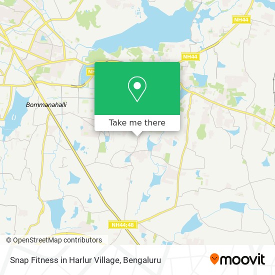 Snap Fitness in Harlur Village map