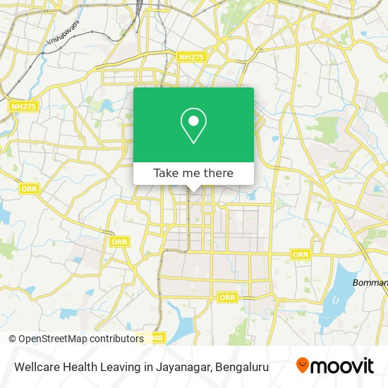 Wellcare Health Leaving in Jayanagar map