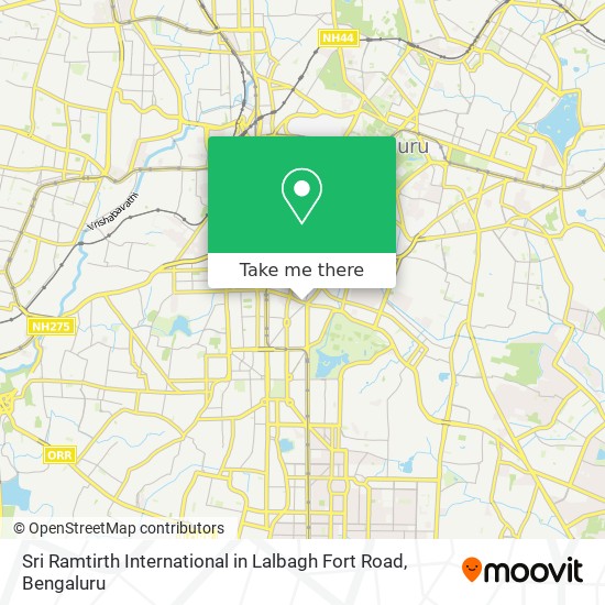 Sri Ramtirth International in Lalbagh Fort Road map