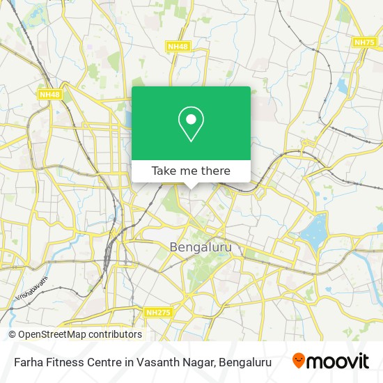 Farha Fitness Centre in Vasanth Nagar map