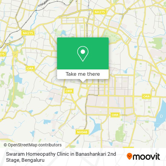 Swaram Homeopathy Clinic in Banashankari 2nd Stage map