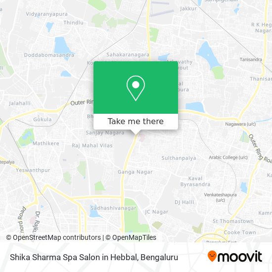 Shika Sharma Spa Salon in Hebbal map