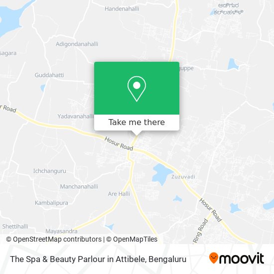 The Spa & Beauty Parlour in Attibele map