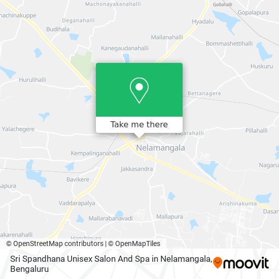 Sri Spandhana Unisex Salon And Spa in Nelamangala map