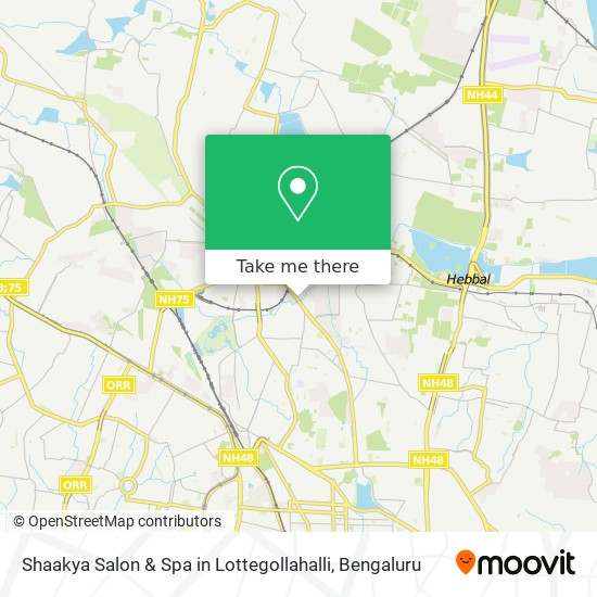 Shaakya Salon & Spa in Lottegollahalli map