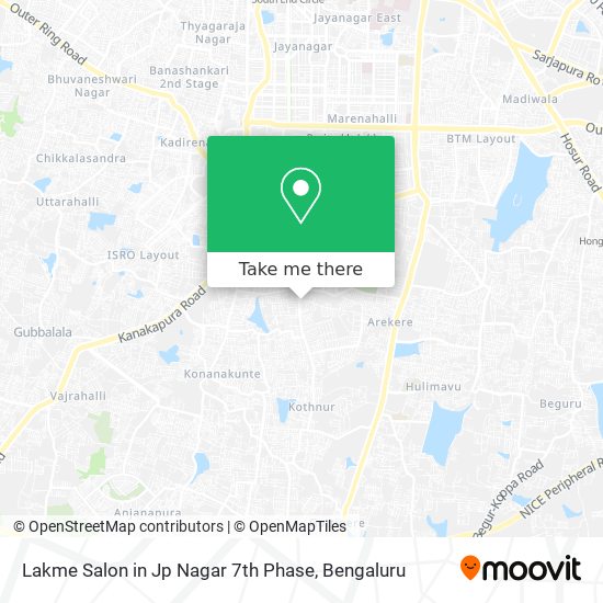 Lakme Salon in Jp Nagar 7th Phase map