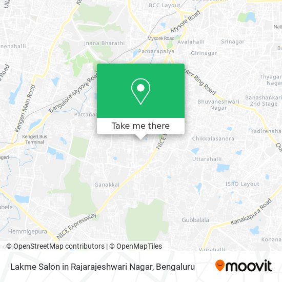 Lakme Salon in Rajarajeshwari Nagar map