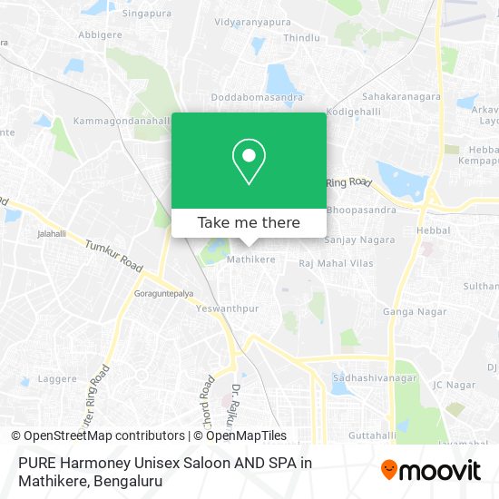 PURE Harmoney Unisex Saloon AND SPA in Mathikere map