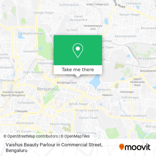 Vaishus Beauty Parlour in Commercial Street map