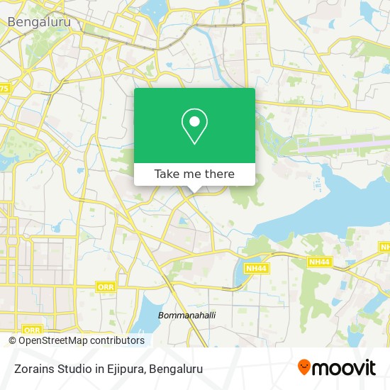 Zorains Studio in Ejipura map