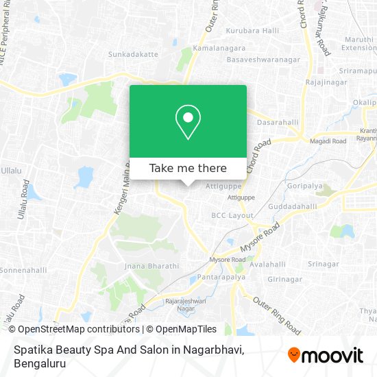 Spatika Beauty Spa And Salon in Nagarbhavi map
