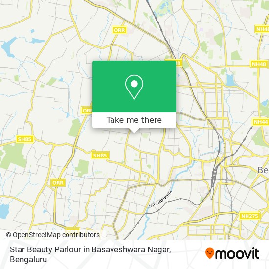 Star Beauty Parlour in Basaveshwara Nagar map