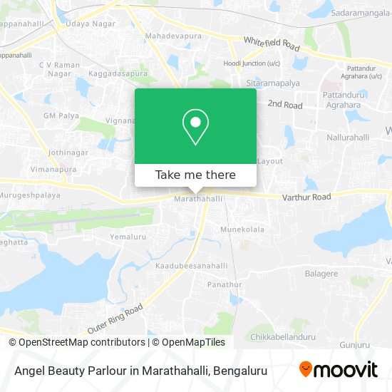 Angel Beauty Parlour in Marathahalli map