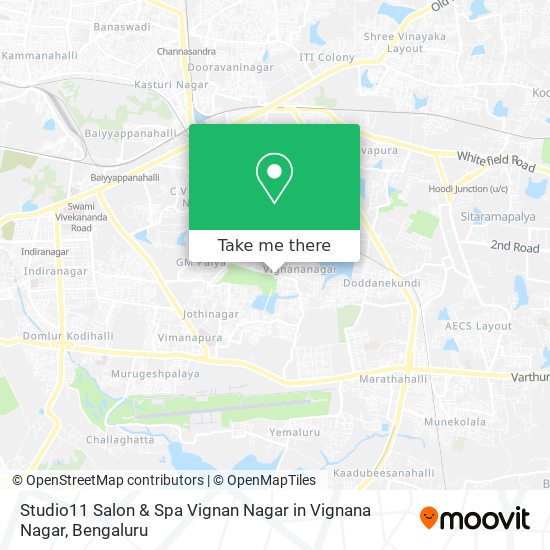 Studio11 Salon & Spa Vignan Nagar in Vignana Nagar map