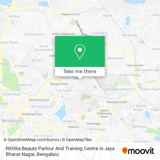 Rithika Beauty Parlour And Training Centre in Jaya Bharat Nagar map