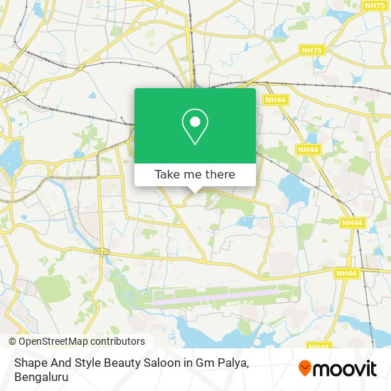 Shape And Style Beauty Saloon in Gm Palya map