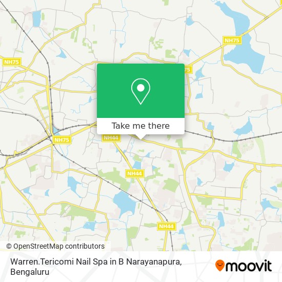 Warren.Tericomi Nail Spa in B Narayanapura map